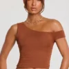 Anona Mid Rise Modal Cashmere Blend Trousers in Chestnut Brown Anona Mid Rise Modal Cashmere Blend Trousers in Chestnut Brown