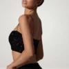 Ariana Embellished Cut-Out Crop Top in Black Ariana Embellished Cut-Out Crop Top in Black