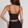 Armelia Embellished Peekaboo Cowl-Neck Top in Black Armelia Embellished Peekaboo Cowl-Neck Top in Black