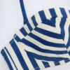 Ascona Underwired Halterneck Balconette Bikini Top in Marine Blue Stripe Ascona Underwired Halterneck Balconette Bikini Top in Marine Blue Stripe