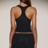 Asta Embellished Mid-Rise A-Line Mini Skirt in Black Asta Embellished Mid-Rise A-Line Mini Skirt in Black