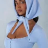 Aviana Knit Headscarf in Soft Blue Aviana Knit Headscarf in Soft Blue