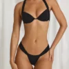 Avina Thong Bikini Bottoms in Black Avina Thong Bikini Bottoms in Black
