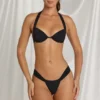 Avina Thong Bikini Bottoms in Black Avina Thong Bikini Bottoms in Black