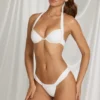 Avina Thong Bikini Bottoms in White Avina Thong Bikini Bottoms in White