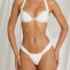 Avina Thong Bikini Bottoms in White Avina Thong Bikini Bottoms in White