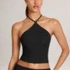 Aviora Modal Halterneck Top in Black Aviora Modal Halterneck Top in Black