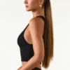 Aya Modal Boat-Neck Tank Top in Black Aya Modal Boat-Neck Tank Top in Black