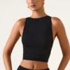 Aya Modal Boat-Neck Tank Top in Black Aya Modal Boat-Neck Tank Top in Black