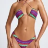 Azure By Oh Polly Swim Micro Cheeky Bikini Bottoms in Multi Print Azure By Oh Polly Swim Micro Cheeky Bikini Bottoms in Multi Print