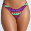 Azure By Oh Polly Swim Micro Cheeky Bikini Bottoms in Multi Print Azure By Oh Polly Swim Micro Cheeky Bikini Bottoms in Multi Print