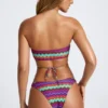 Azure By Oh Polly Swim Multiway Bikini Top in Multi Print