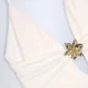 Bahari Cut-Out Hardware-Detail Swimsuit in White Bahari Cut-Out Hardware-Detail Swimsuit in White