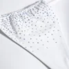 Bali Embellished Drawstring Thong Bikini Bottoms in White Bali Embellished Drawstring Thong Bikini Bottoms in White