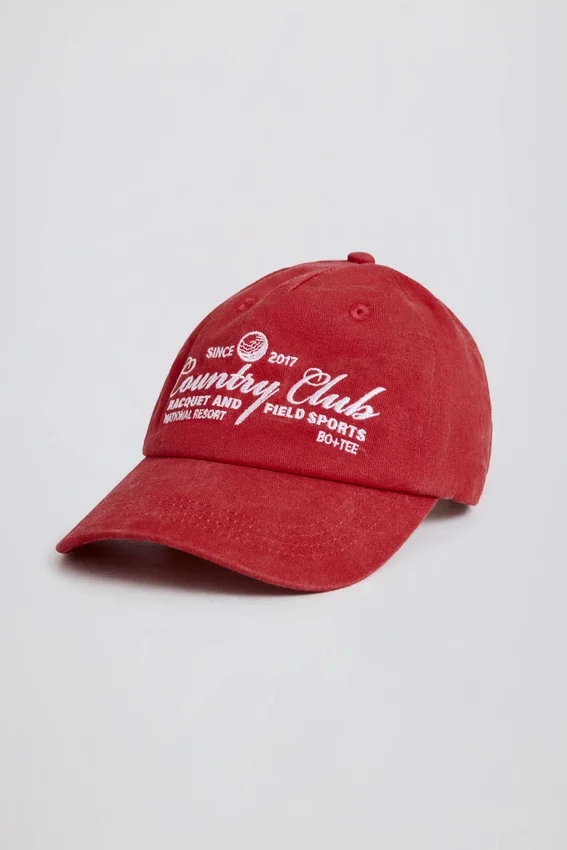Baseball Cap in Dark Red Baseball Cap in Dark Red