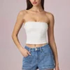 Beata High-Waist A-Line Shorts in Mid-Blue Wash Beata High-Waist A-Line Shorts in Mid-Blue Wash