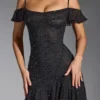 Beaufort Embellished Cold Shoulder Mini Dress in Black Beaufort Embellished Cold Shoulder Mini Dress in Black