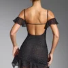 Beaufort Embellished Cold Shoulder Mini Dress in Black Beaufort Embellished Cold Shoulder Mini Dress in Black