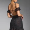 Beaufort Embellished Cold Shoulder Mini Dress in Black Beaufort Embellished Cold Shoulder Mini Dress in Black
