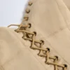 Bela Lace-Up Top in Tan Bela Lace-Up Top in Tan