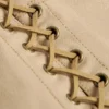 Bela Lace-Up Top in Tan Bela Lace-Up Top in Tan