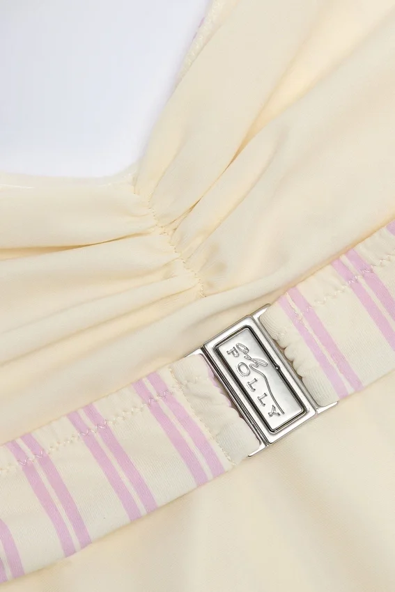 Biarritz Cut-Out Halterneck Swimsuit in Mauve Biarritz Cut-Out Halterneck Swimsuit in Mauve