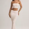 Verna Modal Strapless Crop Top in Stripe Print Verna Modal Strapless Crop Top in Stripe Print
