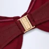 Bruny Bead-Embellished Ruched Underwired Bikini Top in Dark Cherry Bruny Bead-Embellished Ruched Underwired Bikini Top in Dark Cherry