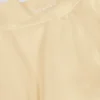 Brushed Jersey Crossover Mini Skort in Lemon Marl Brushed Jersey Crossover Mini Skort in Lemon Marl