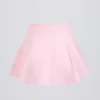 Brushed Jersey Crossover Mini Skort in Pale Pink Marl Brushed Jersey Crossover Mini Skort in Pale Pink Marl