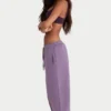 Brushed Jersey Mid-Rise Relaxed Joggers in Dusk Brushed Jersey Mid-Rise Relaxed Joggers in Dusk