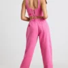 Brushed Jersey Oversized Joggers in Hot Pink Brushed Jersey Oversized Joggers in Hot Pink