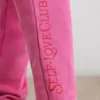 Brushed Jersey Oversized Joggers in Hot Pink Brushed Jersey Oversized Joggers in Hot Pink