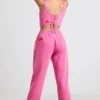Brushed Jersey Oversized Joggers in Hot Pink Brushed Jersey Oversized Joggers in Hot Pink