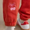 Brushed Jersey Oversized Joggers in Red Brushed Jersey Oversized Joggers in Red