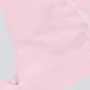 Brushed Jersey V-Neck Sports Bra in Pale Pink Marl Brushed Jersey V-Neck Sports Bra in Pale Pink Marl
