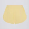 Button-Detail Mid-Rise Shorts in Lemon Button-Detail Mid-Rise Shorts in Lemon