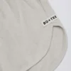 Button-Detail Mid-Rise Shorts in Light Grey Button-Detail Mid-Rise Shorts in Light Grey