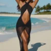 Caicos Cut-Out Halterneck Maxi Dress in Black Caicos Cut-Out Halterneck Maxi Dress in Black