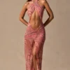 Caicos Cut-Out Halterneck Maxi Dress in Paisley Print Caicos Cut-Out Halterneck Maxi Dress in Paisley Print