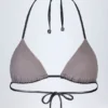 Caleta Panelled Bikini Bra in Silver Chrome Caleta Panelled Bikini Bra in Silver Chrome