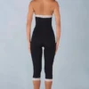 Calla Modal Lace-Trim Capri Jumpsuit in Black Calla Modal Lace-Trim Capri Jumpsuit in Black