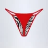 Camogli Thong Bikini Bottoms in Zebra Print Camogli Thong Bikini Bottoms in Zebra Print
