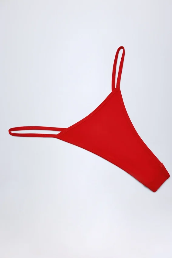 Camogli Thong Bikini Bottoms in Zebra Print Camogli Thong Bikini Bottoms in Zebra Print