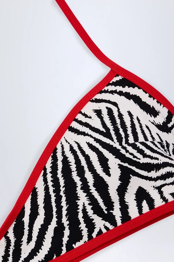 Camogli Thong Bikini Bottoms in Zebra Print Camogli Thong Bikini Bottoms in Zebra Print