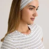 Candy Modal Ribbed Headband in Blue & Yellow Stripe Candy Modal Ribbed Headband in Blue & Yellow Stripe