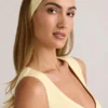 Candy Modal Ribbed Headband in Buttercream Yellow Candy Modal Ribbed Headband in Buttercream Yellow