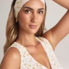 Candy Modal Ribbed Headband in Floral Print Candy Modal Ribbed Headband in Floral Print