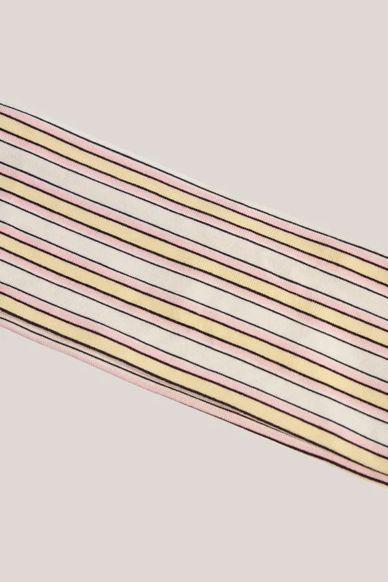 Candy Modal Ribbed Headband in Pink & Yellow Stripe Candy Modal Ribbed Headband in Pink & Yellow Stripe