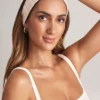 Candy Modal Ribbed Headband in Stripe Print Candy Modal Ribbed Headband in Stripe Print